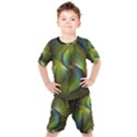 Fractal Abstract Design Fractal Art Kids  Tee and Shorts Set View1