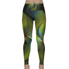 Fractal Abstract Design Fractal Art Lightweight Velour Classic Yoga Leggings