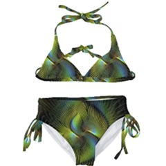 Fractal Abstract Design Fractal Art Kids  Classic Bikini Set