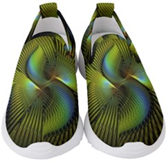 Fractal Abstract Design Fractal Art Kids  Slip On Sneakers