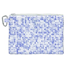 Blockchain Cryptography Canvas Cosmetic Bag (xl)