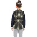 Fractal Silver Waves Texture Kids  Hooded Puffer Vest View2