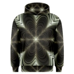 Fractal Silver Waves Texture Men s Overhead Hoodie