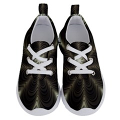 Fractal Silver Waves Texture Running Shoes