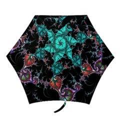 Fractal Colorful Abstract Aesthetic Mini Folding Umbrellas