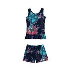 Fractal Colorful Abstract Aesthetic Kids  Boyleg Swimsuit