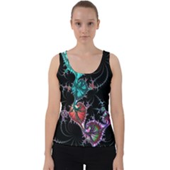 Fractal Colorful Abstract Aesthetic Velvet Tank Top