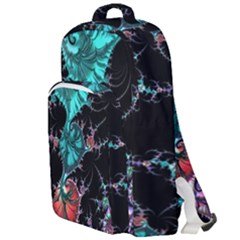 Fractal Colorful Abstract Aesthetic Double Compartment Backpack