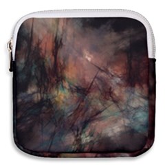 Abstract Fractal Digital Backdrop Mini Square Pouch by Pakrebo