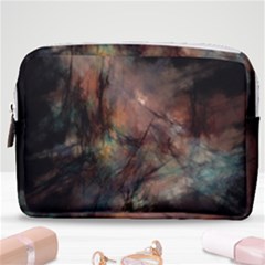 Abstract Fractal Digital Backdrop Make Up Pouch (medium) by Pakrebo