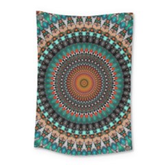 Ornament Circle Picture Colorful Small Tapestry by Pakrebo