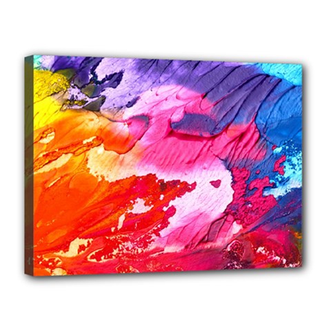 Abstract Art Background Paint Canvas 16  X 12  (stretched) by Pakrebo