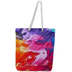 Abstract Art Background Paint Full Print Rope Handle Tote (large) by Pakrebo