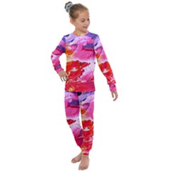 Abstract Art Background Paint Kids  Long Sleeve Set  by Pakrebo