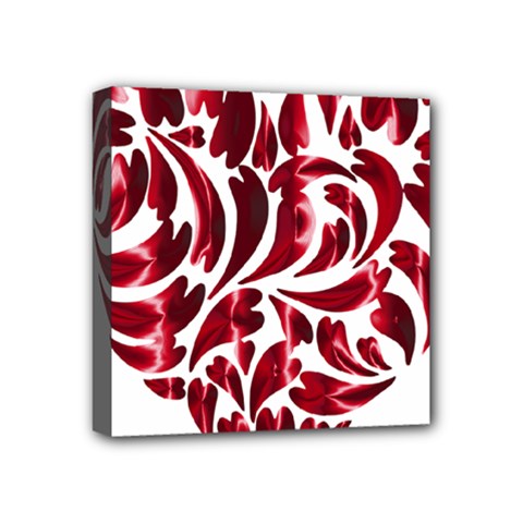 Abstract Geometric Art Fractal Mini Canvas 4  X 4  (stretched) by Pakrebo