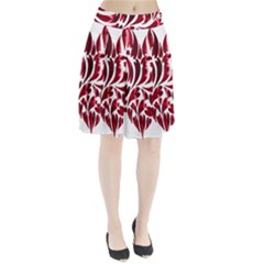 Abstract Geometric Art Fractal Pleated Skirt by Pakrebo