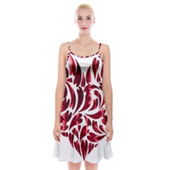 Abstract Geometric Art Fractal Spaghetti Strap Velvet Dress by Pakrebo