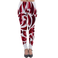 Abstract Geometric Art Fractal Lightweight Velour Leggings by Pakrebo