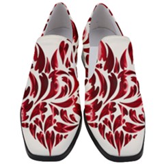 Abstract Geometric Art Fractal Slip On Heel Loafers