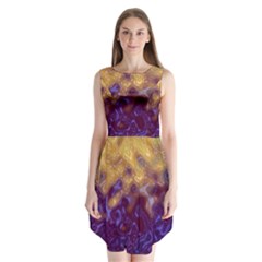 Fractal Rendering Background Sleeveless Chiffon Dress   by Pakrebo