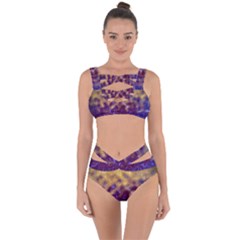 Fractal Rendering Background Bandaged Up Bikini Set  by Pakrebo