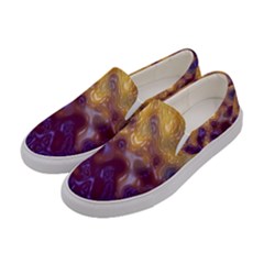 Fractal Rendering Background Women s Canvas Slip Ons by Pakrebo