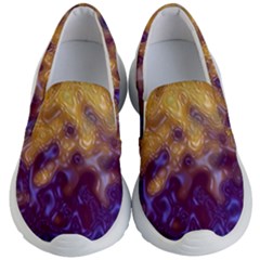 Fractal Rendering Background Kids  Lightweight Slip Ons by Pakrebo