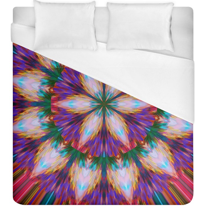 Seamless Abstract Colorful Tile Duvet Cover (King Size)