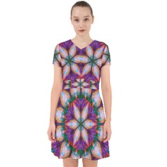 Seamless Abstract Colorful Tile Adorable In Chiffon Dress