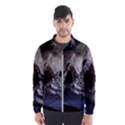 Mountains Moon Earth Space Windbreaker (Men) View1