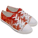 Flora Flowers Background Leaf Women s Low Top Canvas Sneakers View3