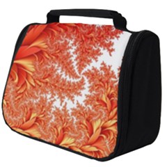 Flora Flowers Background Leaf Full Print Travel Pouch (big)