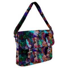 Seamless Abstract Colorful Tile Buckle Messenger Bag