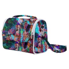 Seamless Abstract Colorful Tile Satchel Shoulder Bag