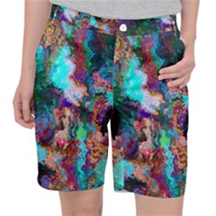 Seamless Abstract Colorful Tile Pocket Shorts