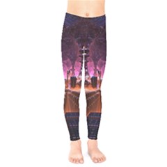 Fractal Mandelbulb 3d Kids  Legging by Pakrebo