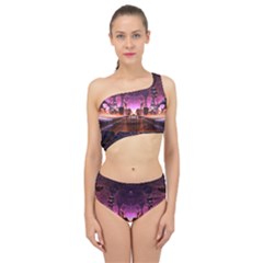 Fractal Mandelbulb 3d Spliced Up Two Piece Swimsuit by Pakrebo