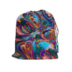 Seamless Abstract Colorful Tile Drawstring Pouch (xl)