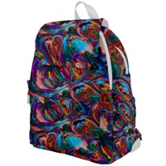 Seamless Abstract Colorful Tile Top Flap Backpack