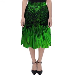 Fractal Rendering Background Green Classic Midi Skirt by Pakrebo