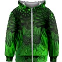 Fractal Rendering Background Green Kids  Zipper Hoodie Without Drawstring View1