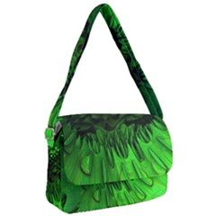 Fractal Rendering Background Green Courier Bag by Pakrebo