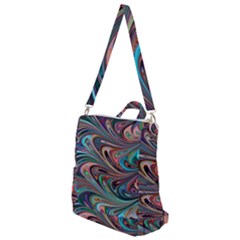 Seamless Abstract Marble Colorful Crossbody Backpack by Pakrebo