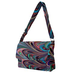 Seamless Abstract Marble Colorful Full Print Messenger Bag by Pakrebo