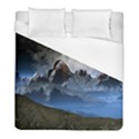 Mountains Moon Earth Space Duvet Cover (Full/ Double Size) View1