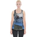 Mountains Moon Earth Space Piece Up Tank Top View1