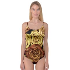 Roses Flowers Love Red Plant Camisole Leotard  by Pakrebo