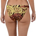 Roses Flowers Love Red Plant Band Bikini Bottom View2