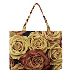 Roses Flowers Love Red Plant Medium Tote Bag by Pakrebo