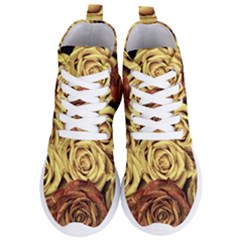 Roses Flowers Love Red Plant Women s Lightweight High Top Sneakers by Pakrebo